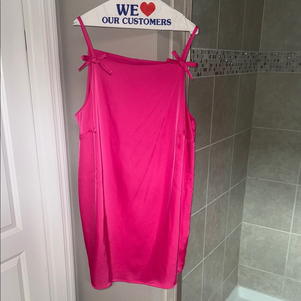 Kate Spade Sleeveless Dress with Pink Bow Straps Size XXL - Only worn once!